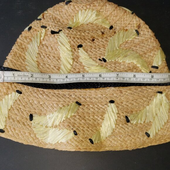 Kate Spade 'That's Bananas' Embroidered Sun Hat, Natural - Picture 12 of 13